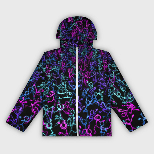 Женская ветровка Neon Rave Party / 3D-Белый – фото 1