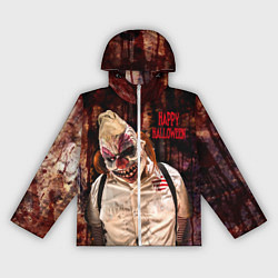 Ветровка с капюшоном женская Самый страшный клоун, цвет: 3D-белый