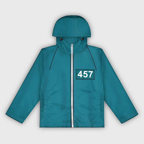 Женская ветровка Форма игрока Игра в кальмара / 3D-Белый – фото 1