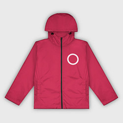 Ветровка с капюшоном женская Круг, цвет: 3D-черный