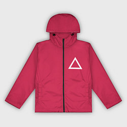 Ветровка с капюшоном женская Треугольник, цвет: 3D-черный