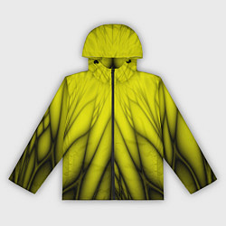 Ветровка с капюшоном женская Абстракция 535, цвет: 3D-черный