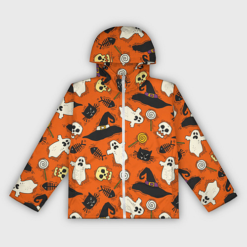 Женская ветровка Хэллоуинские шалости / 3D-Белый – фото 1