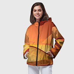 Ветровка с капюшоном женская Пустыня Арракис Дюна, цвет: 3D-черный — фото 2