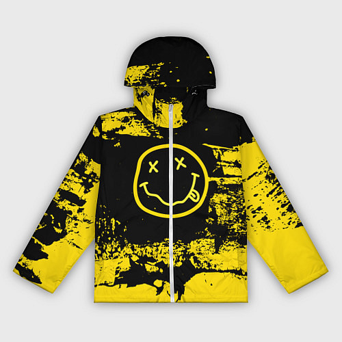 Женская ветровка Нирвана Гранж Nirvana Smile / 3D-Белый – фото 1