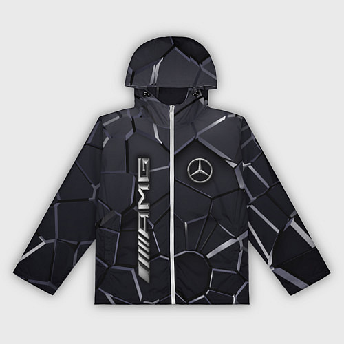Женская ветровка Mercedes AMG 3D плиты / 3D-Белый – фото 1