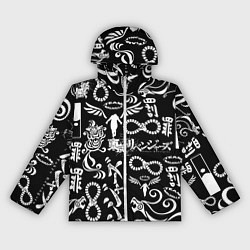 Ветровка с капюшоном женская ТОКИЙСКИЕ МСТИТЕЛИ ЛОГОБОМБИНГ TOKYO REVENGERS LOG, цвет: 3D-белый