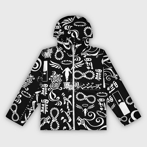 Женская ветровка ТОКИЙСКИЕ МСТИТЕЛИ ЛОГОБОМБИНГ TOKYO REVENGERS LOG / 3D-Белый – фото 1