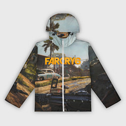 Ветровка с капюшоном женская Far Cry 6 game art, цвет: 3D-белый