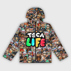 Ветровка с капюшоном женская Toca Life, цвет: 3D-черный