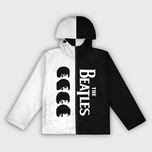 Женская ветровка The Beatles черно - белый партер / 3D-Черный – фото 1