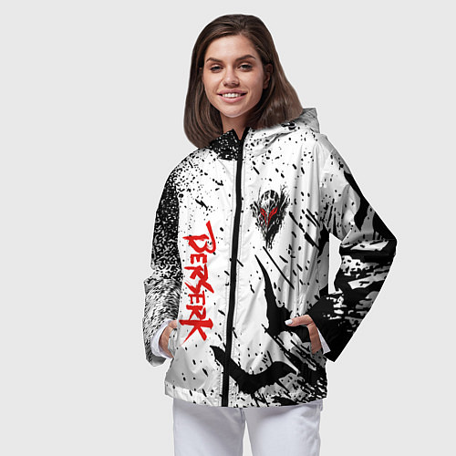Женская ветровка Берсерк: Гранж / 3D-Черный – фото 3
