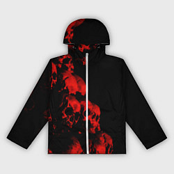 Ветровка с капюшоном женская Черепа свалка, цвет: 3D-белый