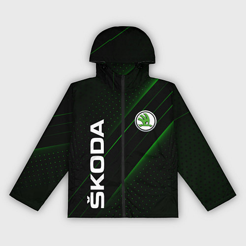 Женская ветровка SKODA, ШКОДА / 3D-Черный – фото 1