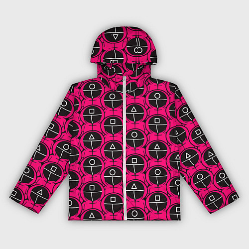 Женская ветровка Игра в кальмара: Охранники / 3D-Белый – фото 1