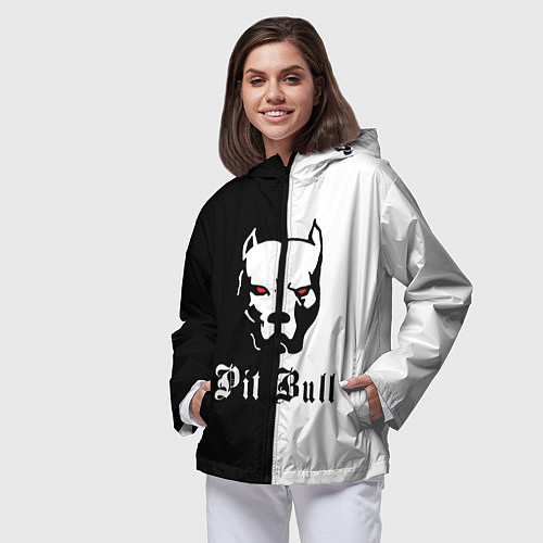 Женская ветровка Pit Bull боец / 3D-Черный – фото 3