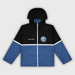 Ветровка с капюшоном женская VW Два цвета, цвет: 3D-белый