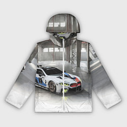 Ветровка с капюшоном женская BMW Motorsport Mission 8, цвет: 3D-белый