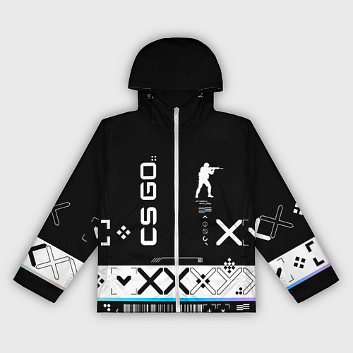 Женская ветровка Поток информации СS:GO / 3D-Белый – фото 1