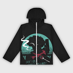 Ветровка с капюшоном женская Ковбой Бибоп, цвет: 3D-белый