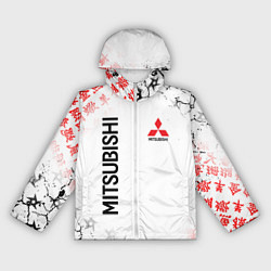 Ветровка с капюшоном женская MITSUBISHI JAPAN STYLE SAMURAI AUTO, цвет: 3D-белый
