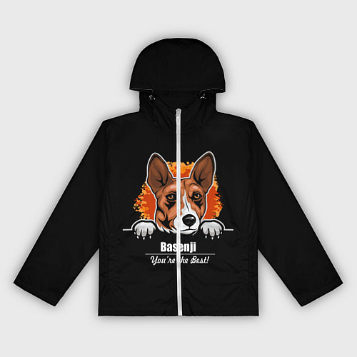 Женская ветровка Басенджи Basenji / 3D-Белый – фото 1