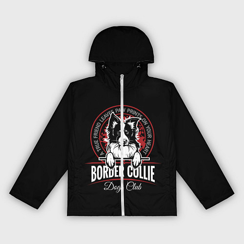 Женская ветровка Бордер-Колли Border Collie / 3D-Белый – фото 1