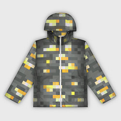 Ветровка с капюшоном женская Золотая руда - Minecraft, цвет: 3D-белый