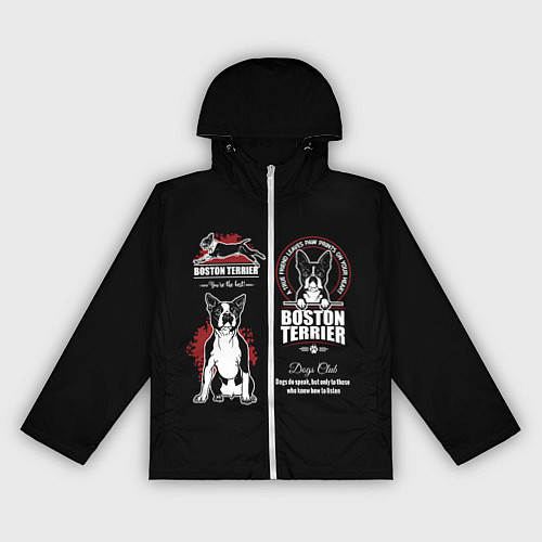 Женская ветровка Бостон-Терьер Boston Terrier / 3D-Белый – фото 1