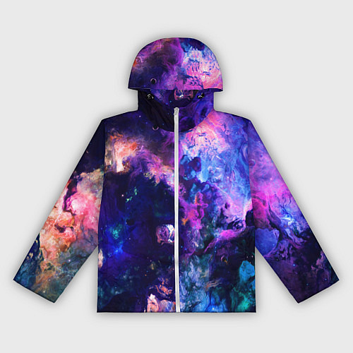 Женская ветровка НЕОНОВЫЕ КОСМОС NEON SPACE / 3D-Белый – фото 1