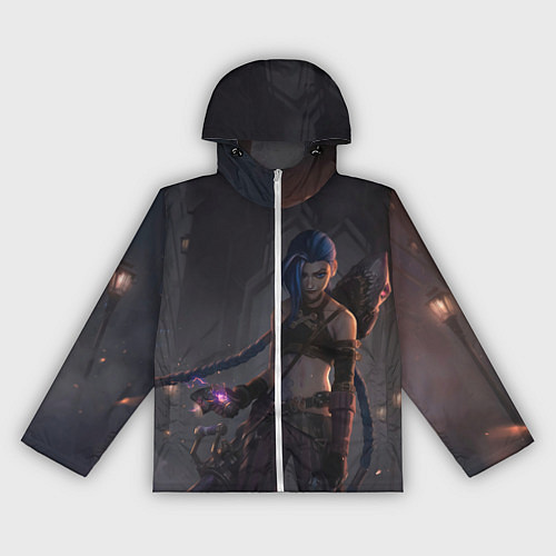 Женская ветровка Дерзкая Джинкс / 3D-Белый – фото 1