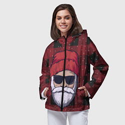 Ветровка с капюшоном женская SANTA HIPSTER САНТА ХИПСТЕР, цвет: 3D-черный — фото 2