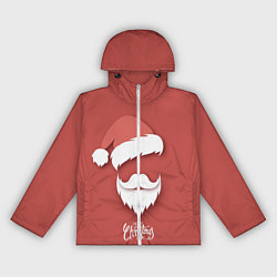 Ветровка с капюшоном женская Merry Christmas Счастливого Рождества, цвет: 3D-белый