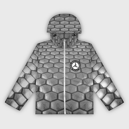 Женская ветровка Mercedes-Benz pattern / 3D-Белый – фото 1