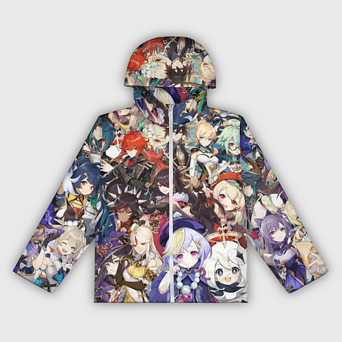 Женская ветровка ПЕРСОНАЖИ GENSHIN IMPACT ЦВЕТНОЙ / 3D-Белый – фото 1