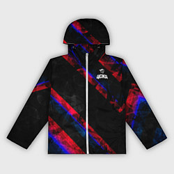 Ветровка с капюшоном женская ЦСКА Dark Theme, цвет: 3D-белый