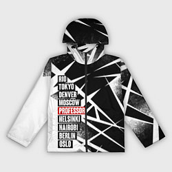 Ветровка с капюшоном женская LA CASA DE PAPEL БУМАЖНЫЙ, цвет: 3D-черный