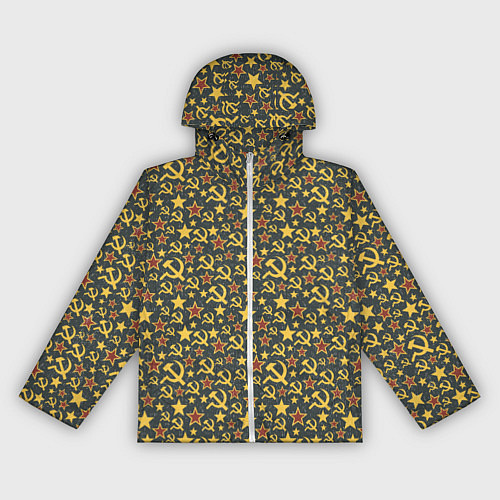 Женская ветровка Серп и Молот - Коммунизм / 3D-Белый – фото 1