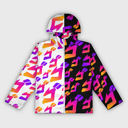 Ветровка с капюшоном женская JOJO BIZARRE ADVENTURE ДЖО ДЖО УЗОР, цвет: 3D-белый