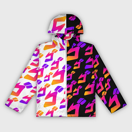 Женская ветровка JOJO BIZARRE ADVENTURE ДЖО ДЖО УЗОР / 3D-Белый – фото 1