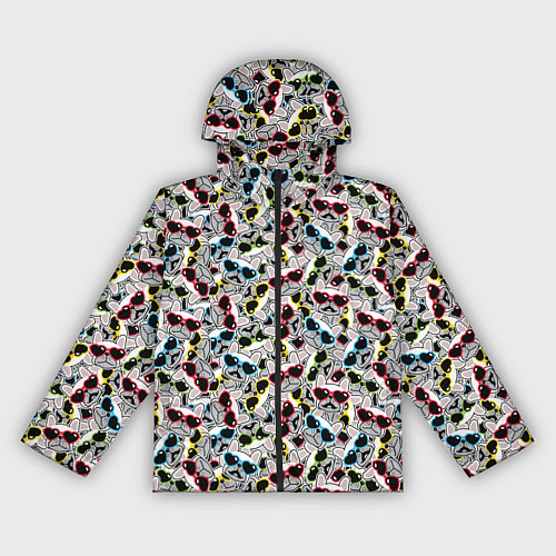 Женская ветровка Модные Собачки / 3D-Черный – фото 1