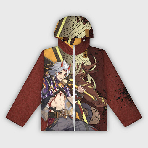 Женская ветровка ДЕМОН АРАТАКИ ИТТО / 3D-Белый – фото 1