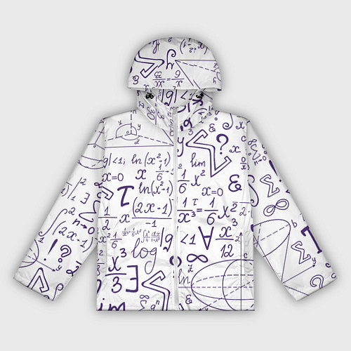 Женская ветровка МАТЕМАТИЧЕСКИЕ ФОРМУЛЫ НАУКА / 3D-Белый – фото 1