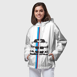Ветровка с капюшоном женская BMW WILD BEAST, цвет: 3D-белый — фото 2