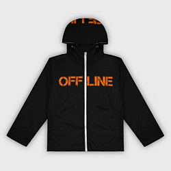 Ветровка с капюшоном женская Офлайнoffline, цвет: 3D-белый