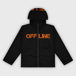Ветровка с капюшоном женская Офлайнoffline, цвет: 3D-черный