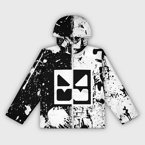 Женская ветровка GEOMETRY DASH BLACK & WHITE SMILE / 3D-Белый – фото 1