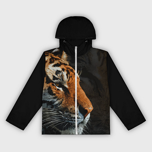 Женская ветровка АМУРСКИЙ ТИГР TIGER / 3D-Белый – фото 1