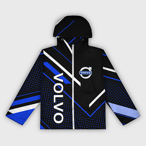 Женская ветровка VOLVO, ВОЛЬВО ГЕОМЕТРИЯ / 3D-Белый – фото 1