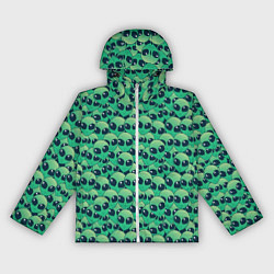 Ветровка с капюшоном женская Инопланетяне НЛО, цвет: 3D-белый